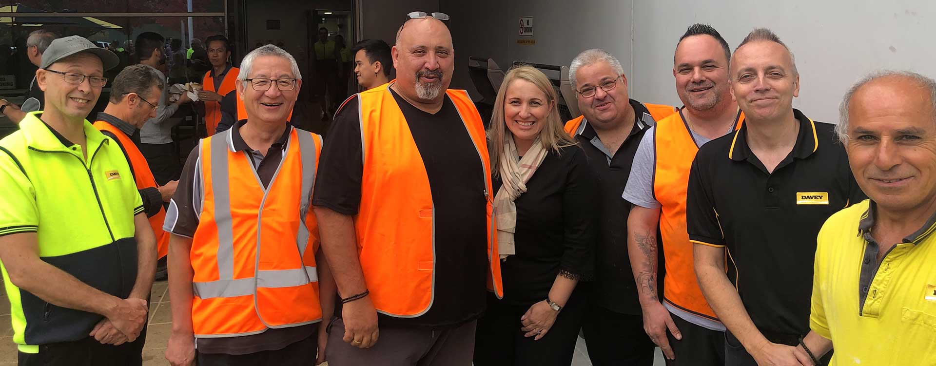 new davey CEO with the Team
