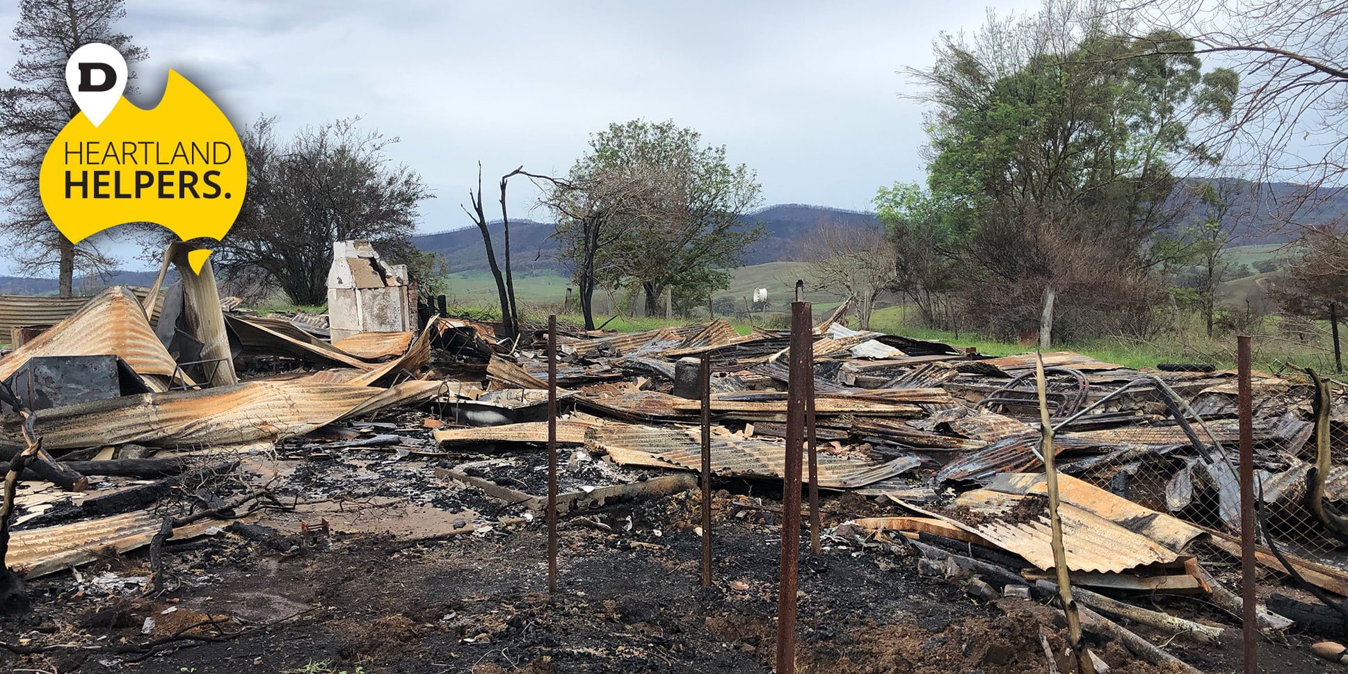 aftermath of bushfire