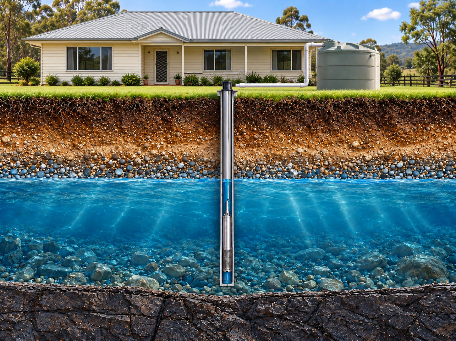 Bore installation and house